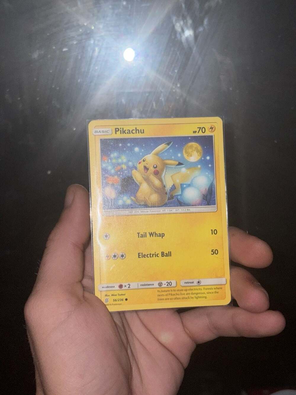 Pikachu 56/236 Sun & Moon Unified Minds Pokemon Trading Card